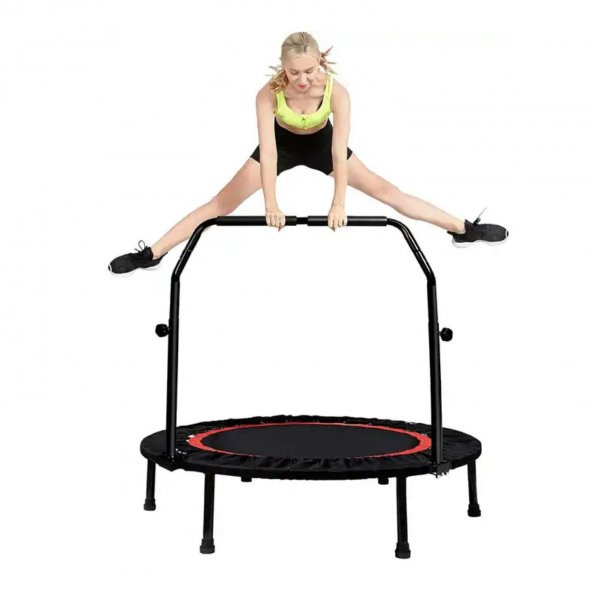 Trambolin 100 cm Fitness Ev Tipi Tutma Kollu Trampoline - 4