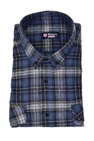 Erkek Pamuklu Kışlık Çift Cepli Kapaklı Gömlek BGL-ST03164 - Resim 11