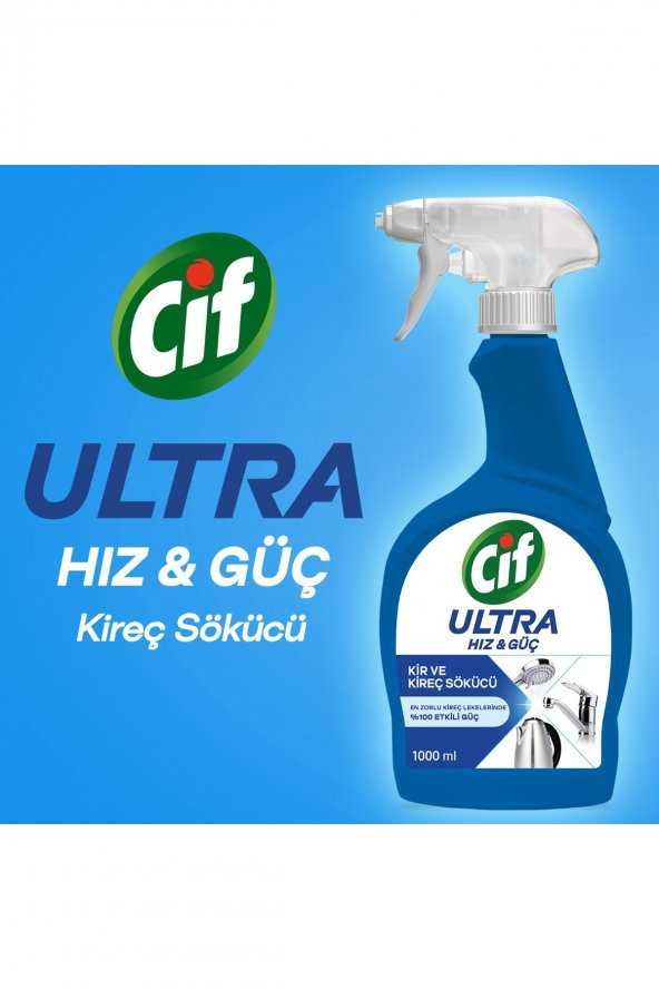 Ultra Hız & Güç Kireç Sökücü Sprey Leke Ve Kir Çıkarıcı 1000 ml - 3
