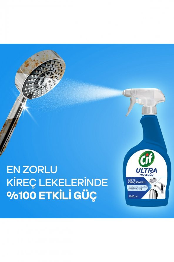Ultra Hız & Güç Kireç Sökücü Sprey Leke Ve Kir Çıkarıcı 1000 ml - 4