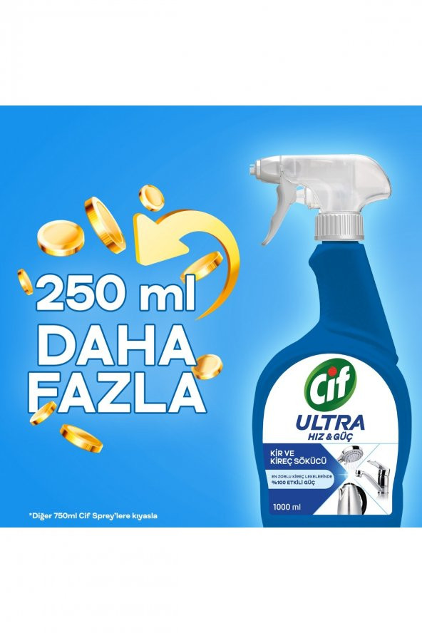 Ultra Hız & Güç Kireç Sökücü Sprey Leke Ve Kir Çıkarıcı 1000 ml - 7