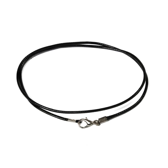 Kılıç Deri ip Kolye - Gümüş Kaplama - Kadın Erkek Kolye - No:936 - 3