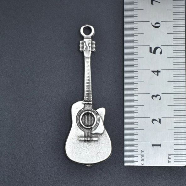 3'lü Keman Nota Defteri Bateri Gitar  Erkek Kadın Kolye Seti - Kod:1168 - 5