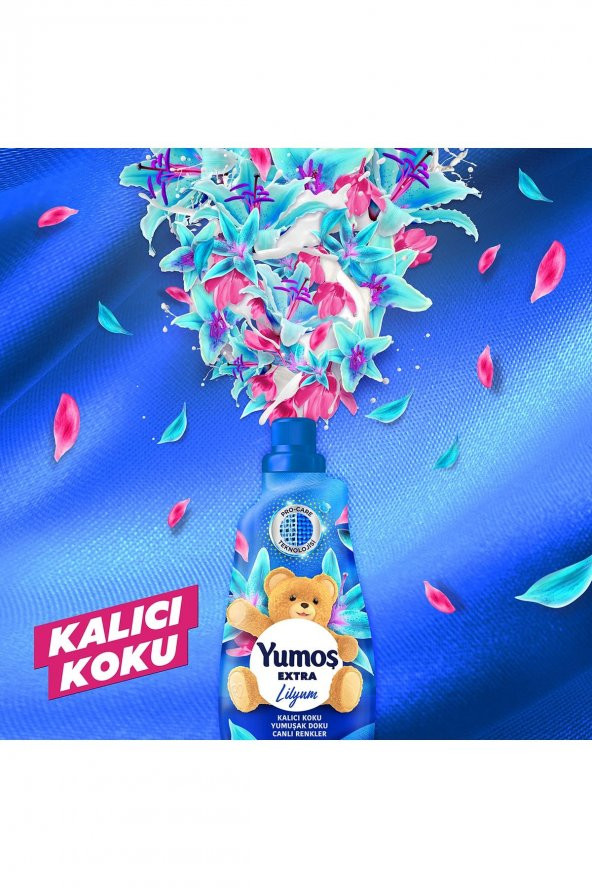 Yumos Extra Konsantre Çamaşır Yumuşatıcısı Lilyum 1440 ml 60 Yıkama 3 Adet - 6