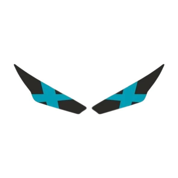 Rks R250 2023 - 2024 Uyumlu Far Sticker X Mavi