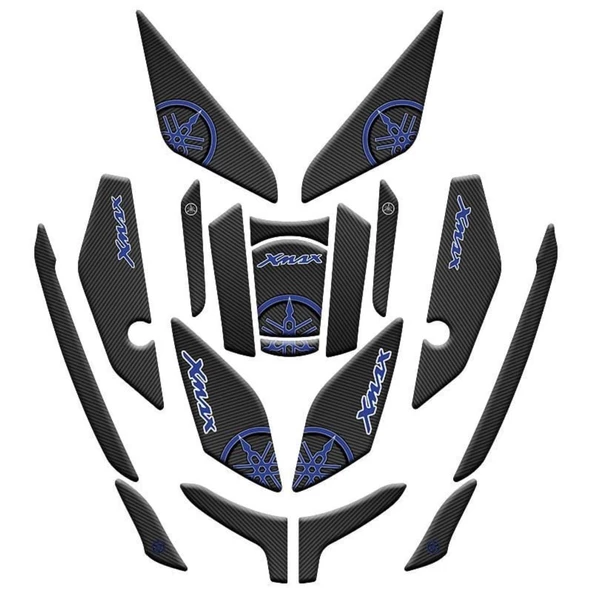 Yamaha Xmax 2023 - 2024 Uyumlu Tank Pad Set 003 ürün görseli