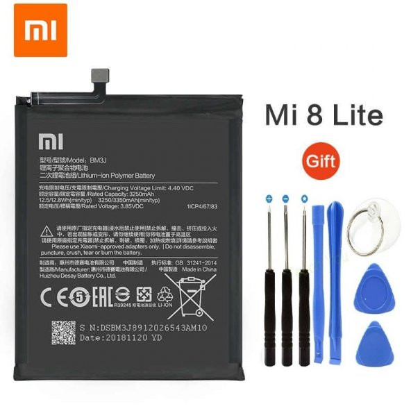 Xiaomi Mi 8 Lite Bm3j Batarya Pil Ve Tamir Seti