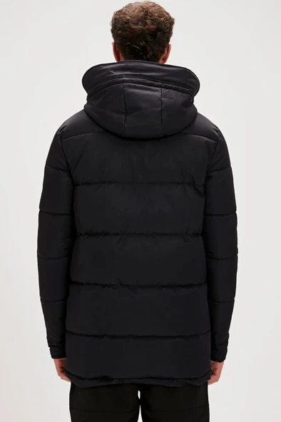 Bad Bear COLONEL PUFFER COAT Erkek Kaban Siyah S-XXL - 2