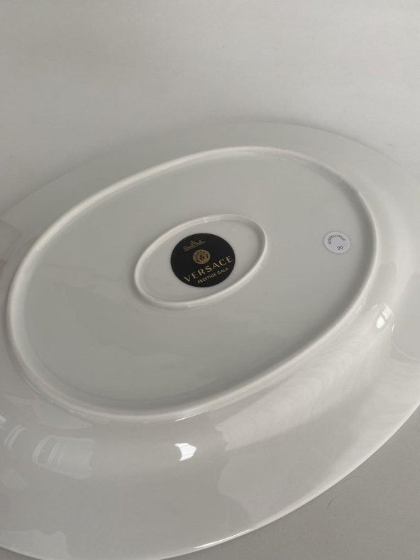 Versace Prestige Gala Oval Porselen Servis Tabağı 34 cm 19325-403637-12734 - 8