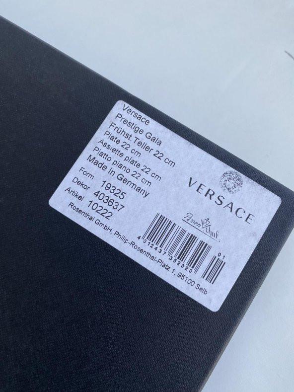 Versace Prestige Gala Düz Tabak 22 cm 19325-403637-10222 - 9