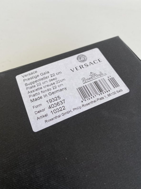 Versace Prestige Gala Çukur Tabak 22 cm 19325-403637-10322 - 11