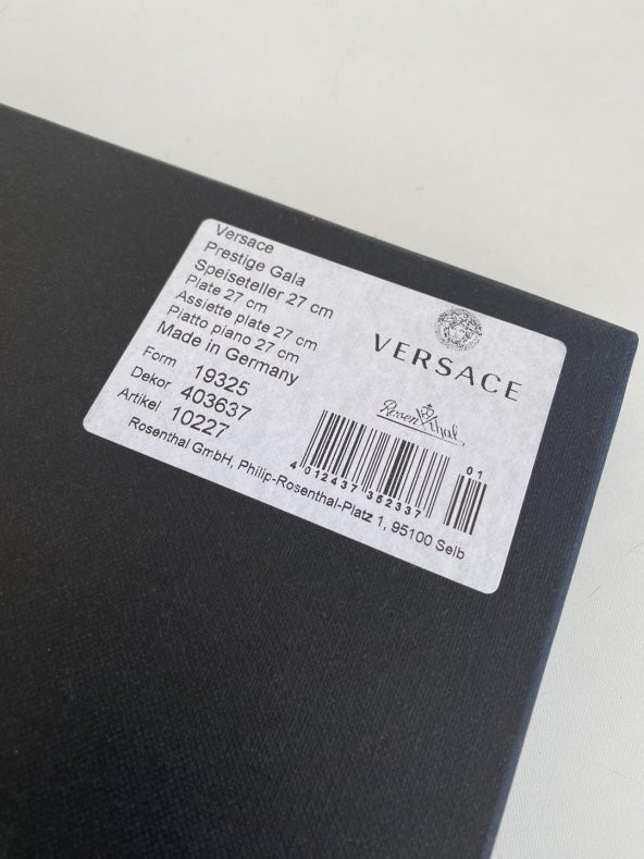 Versace Prestige Gala Düz Tabak 27 cm 19325-403637-10227 (KIRIK) - 7
