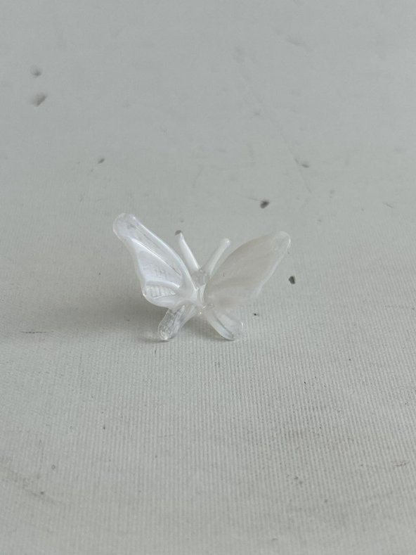 El Yapımı Mini Murano Cam Kelebek Biblo A141-02 - Resim 3