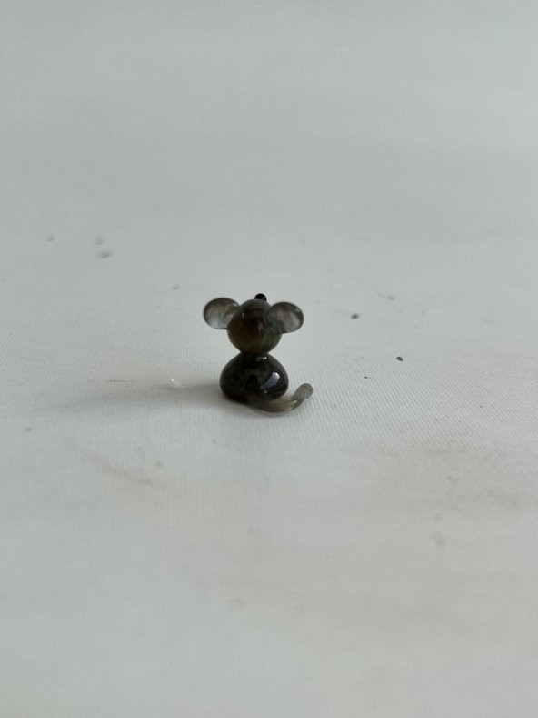 El Yapımı Mini Murano Cam Fare Biblo A141-03 - Resim 4