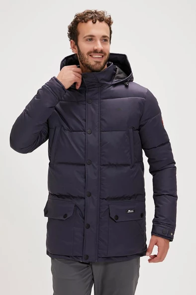 Bad Bear COLONEL PUFFER COAT Erkek Kaban Lacivert S-XXL - 4
