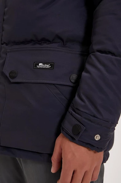 Bad Bear COLONEL PUFFER COAT Erkek Kaban Lacivert S-XXL - 9