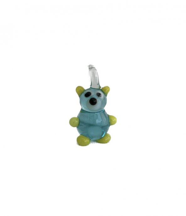 El Yapımı Mini Murano Cam Ayı Biblo A144-03