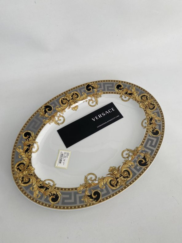 Versace Prestige Gala Oval Porselen Servis Tabağı 40 cm 19325-403637-12740 - 8
