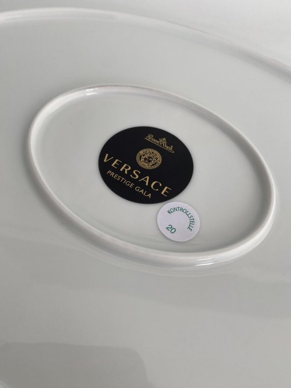 Versace Prestige Gala Oval Porselen Servis Tabağı 40 cm 19325-403637-12740 - 10