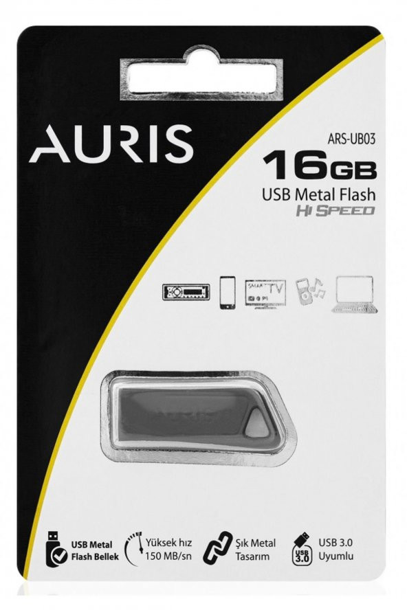 Auris Ars-Ub03 16Gb Metal Flash Bellek - 2