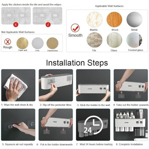 ÇOK FONKSİYONLU DİŞ FIRÇASI TUTACAĞI IDE - 6