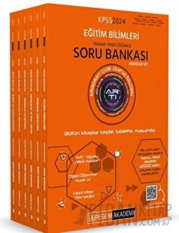 2024 KPSS Eğitim Bilimleri Soru Bankası Video Çözümlü Modüler Set Pegem Akademi Yayınları