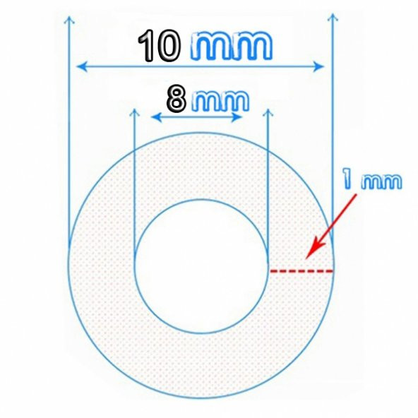 AletÇantam Şeffaf Terazi Hortumu İç Çap 8mm Termosifon Otomobil Kapı Fitili - 10mt - 2