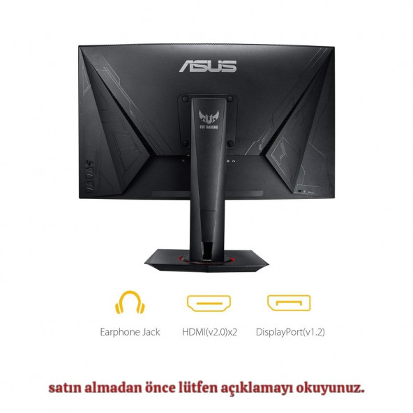 Asus Tuf Gaming VG27WQ 27" 165Hz 1ms (HDMI+Display) FreeSync 2K Curved Monitör - 2