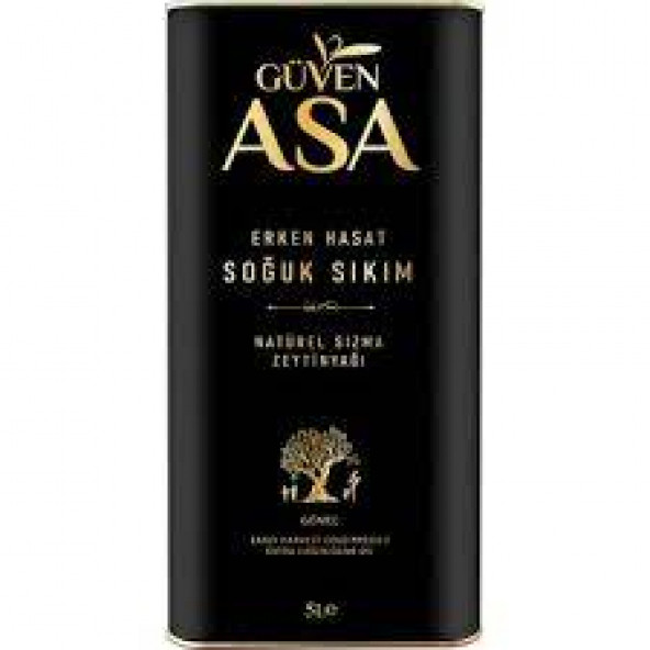 Güven Asa Soğuk Sıkım Natürel Sızma Zeytinyağı 5 Lt Teneke