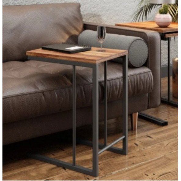 HouseLab Zigon Sehpa, Metal Zigon Sehpa (3 Lü C Zigon Sehpa) - Resim 2