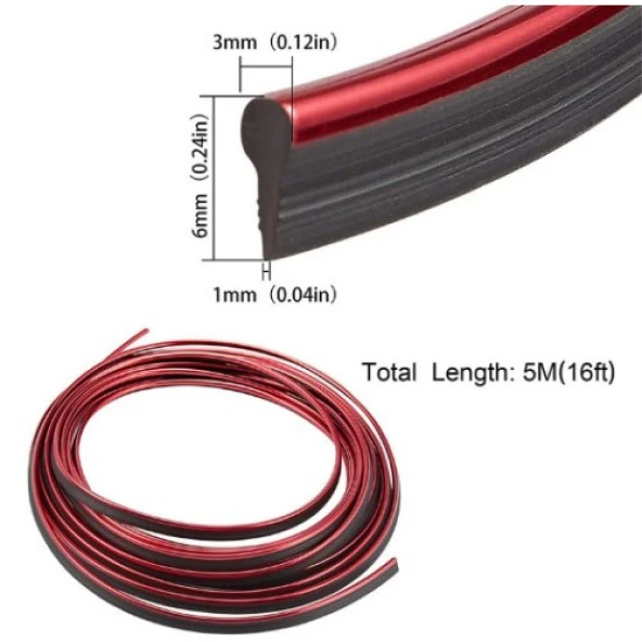 Araba Dekorasyon 5 Metre Şerit Trim - 4