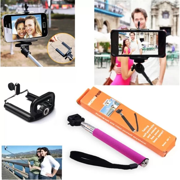 Monopod Cep Telefonu Ve Kamera Selfie Tripod Aparatı
