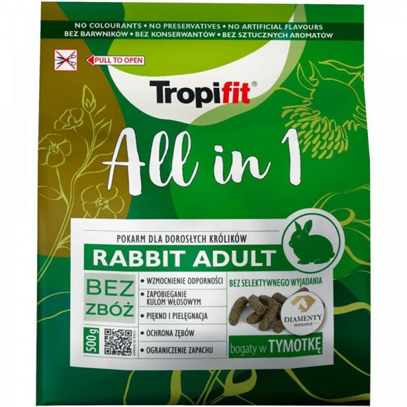 Tropifit All in One Rabbit Adult 500 gr