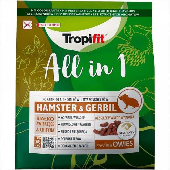 Tropifit All in One Hamster & Gerbıl 500 gr