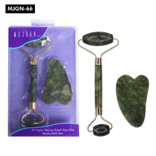 Jade Roller Gua Sha Taşı Seti - 1