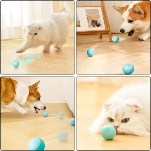 İnteraktif Kedi Köpek Şarjlı Oyun Topu - 5
