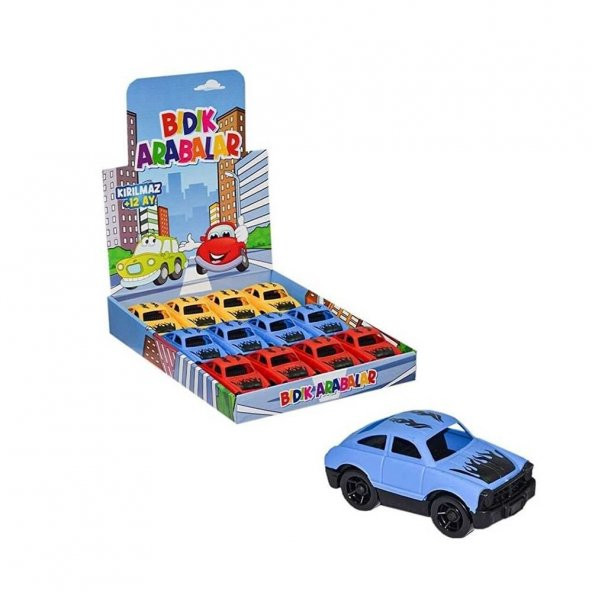 YK-011 Alevli Desenli Plastik Araba 1 adet - 1