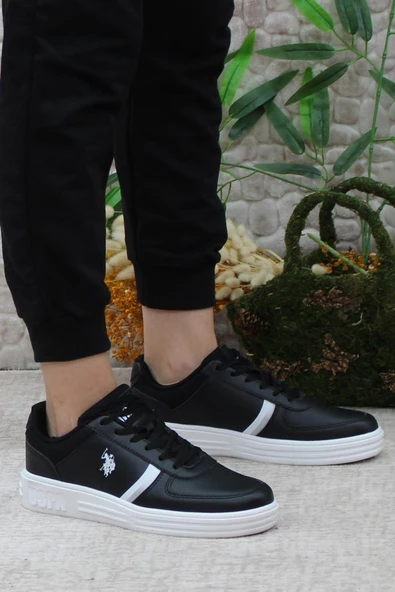 U.S. Polo Assn. Drew 3PR Anatomik Orijinal Ürün Rahat Sneaker Kadın Spor Ayakkabı - Resim 3