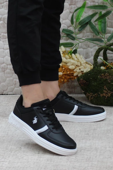 U.S. Polo Assn. Drew 3PR Anatomik Orijinal Ürün Rahat Sneaker Kadın Spor Ayakkabı - Resim 2