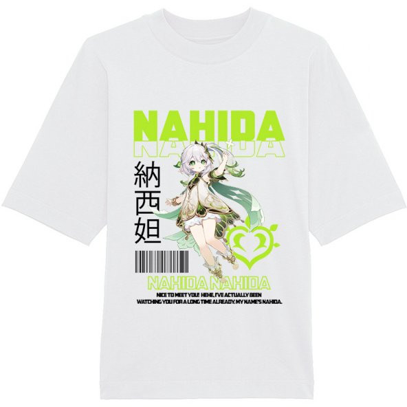 Nahida Genshin Impact Unisex Oversize Tişört