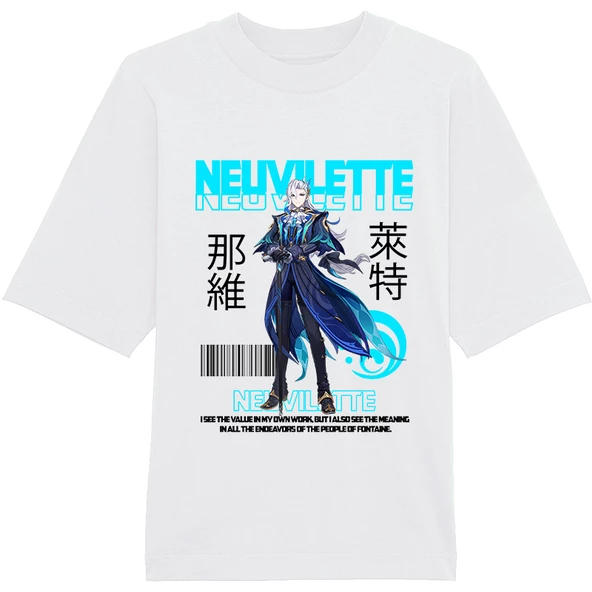 Neuvilette Genshin Impact Unisex Oversize Tişört