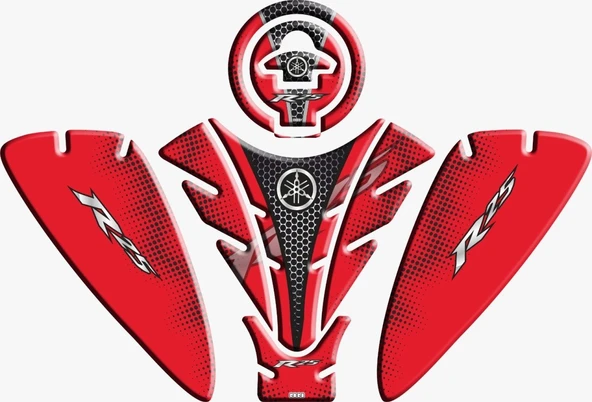 Yamaha YZF R25 Kırmızı Tank Pad Set 4 Parça 2019 ve Sonrası ürün görseli