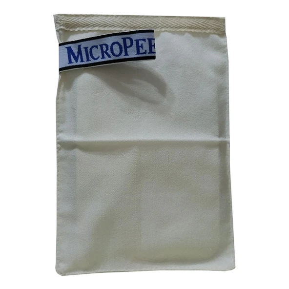 Micro Peel İpek Yağlı Cilt İçin Banyo Kesesi Beyaz 16X24 ürün görseli 1