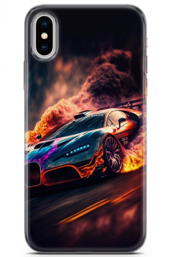 Apple iPhone X - XS Uyumlu Kılıf Milano 22 NFS 4k Kap Siyah - 1