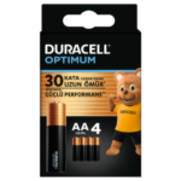 Duracell Optimum AA Alkalin Kalem Pil 4 ADET