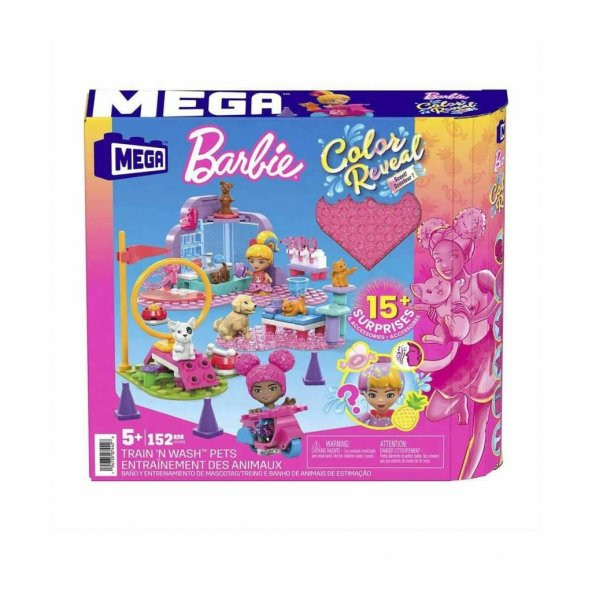 HHP89 MEGA™ Barbie® Color Reveal™ Hayvan Dostu 152 parça
