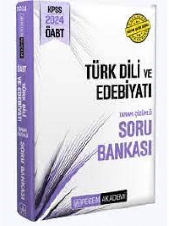 2024 KPSS ÖABT Türk Dili ve Edebiyat Tamamı Çözümlü Soru Bankası Pegem Akademi Yayıncılık