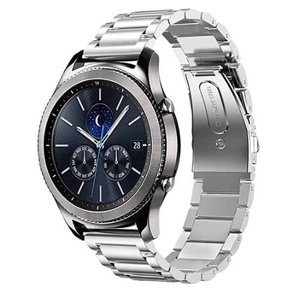 Huawei Watch GT4 GT5 41mm GT5 Pro 42mm Üniversal Akıllı Saat 18mm Kordon Klipsli Metal Kordon 04