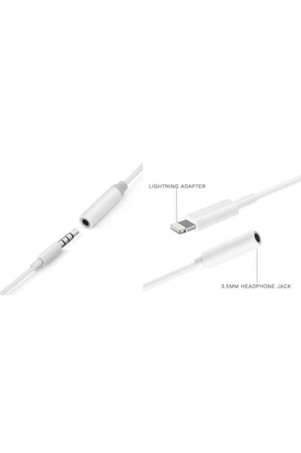 Apple Iphone Lightning Bluetooth Aux 3.5mm Kulaklık Dönüştürücü