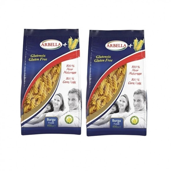 Arbella Plus Glutensiz Burgru Makarna 400 Gr x 2 Adet